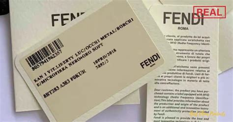 how to spot fake fendi|fendi authenticity card.